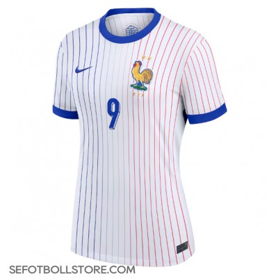 Frankrike Olivier Giroud #9 Replika Bortatröja Dam EM 2024 Kortärmad Frankrike Olivier Giroud #9 Replika Bortatröja Dam EM 2024 Kortärmad